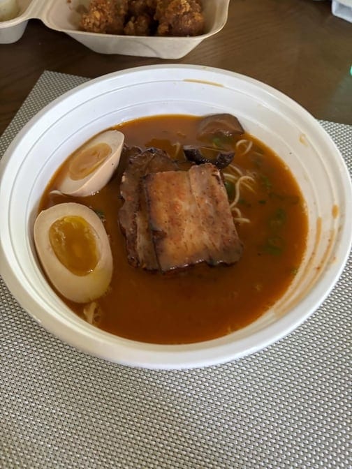 Silky Red Tonkotsu Ramen.