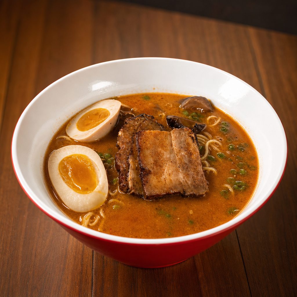 Silky Red Tonkotsu Ramen.