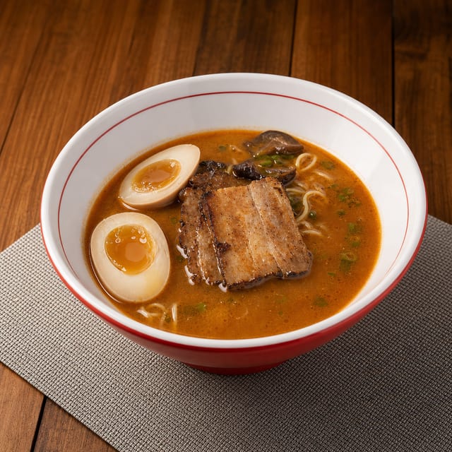 Silky Red Tonkotsu Ramen.